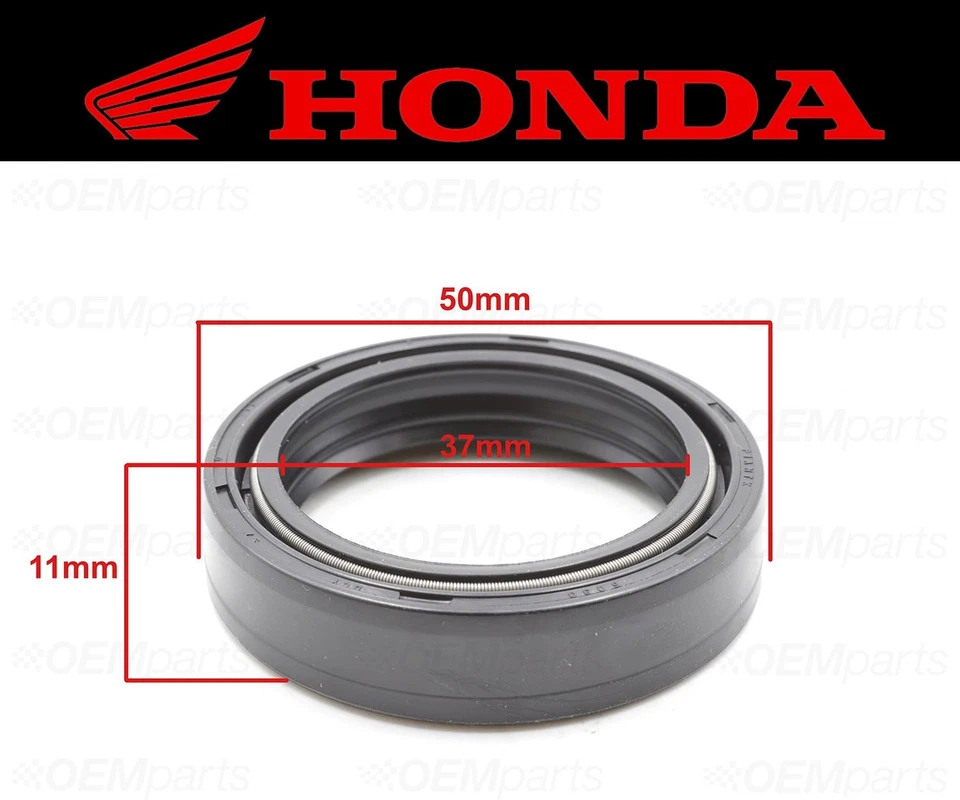 Juego de (2) sello de aceite de horquilla delantera Honda (ver tabla de montaje) #51490-MC5-305 Foto 3 de 3