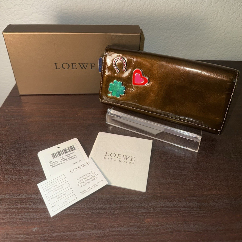 ULTRA RARE LOEWE “GOOD LUCK” LONG WALLET 