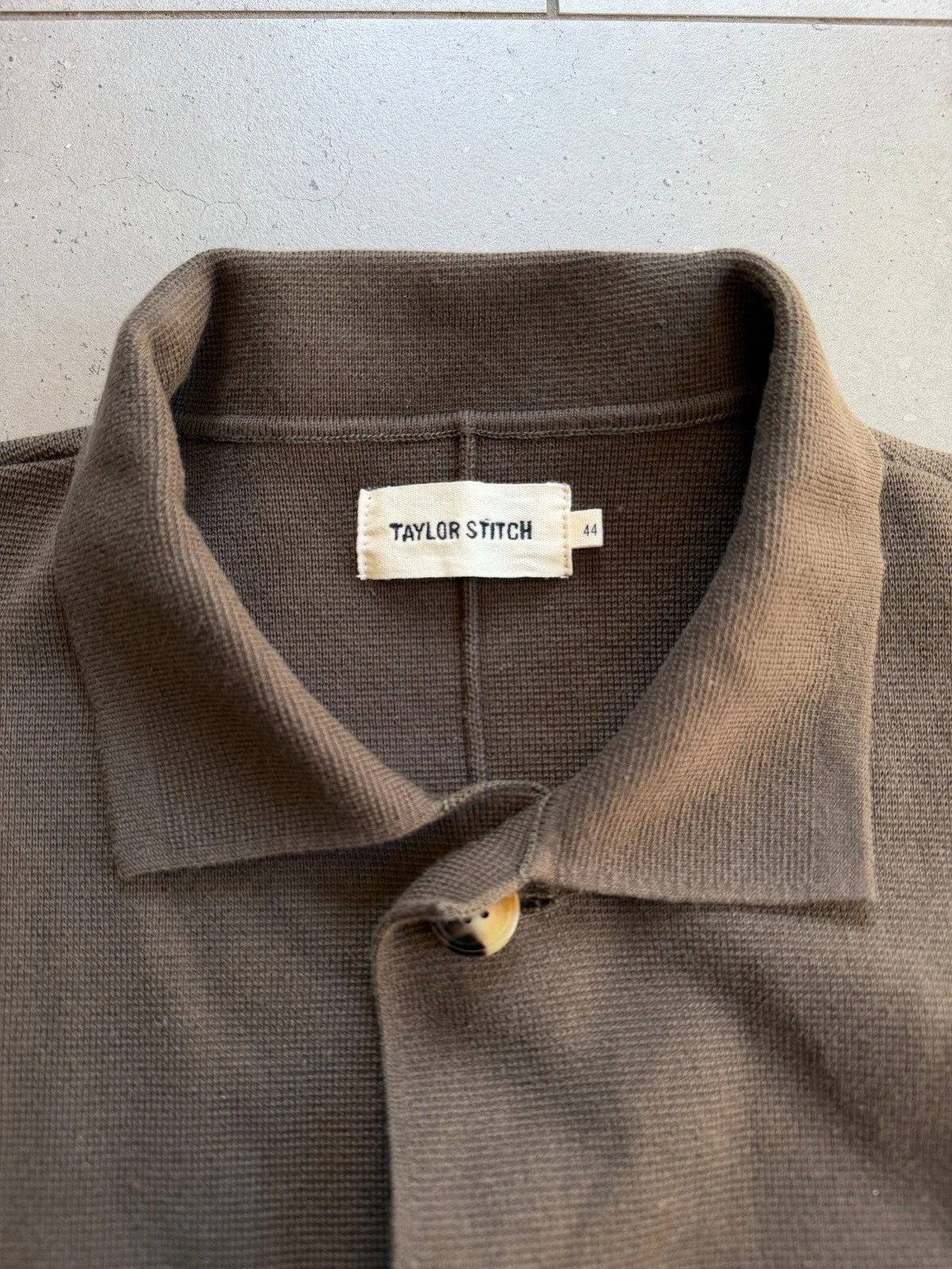 Taylor Stitch The Prout Turkish Coffee Knit Chore Jacket Brown Coat Mens Sz 44 image 8