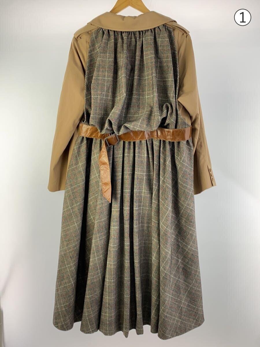 Ameri Trench Coat/Back Check/Polyester/Beg/027260… - image 2