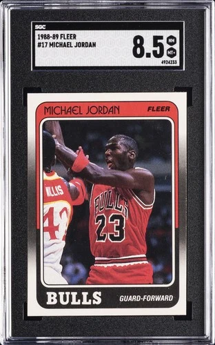 1988-89 FLEER #17 MICHAEL JORDAN SGC 8.5