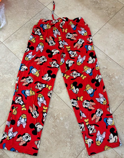 Disney Minnie & Mickey Mouse & Friends Pajama Bottoms Lounge Pants Men's L Large