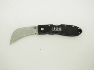 New! SOG Contractor IV Folding Knife 2.6" Hawkbill Stainless Steel Blade