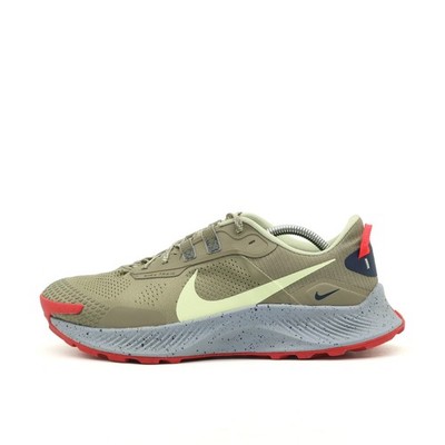 Nike Herren React Pegasus Trail 4 Sneaker Grü Rot Trailsohle Laufschuh EU 44