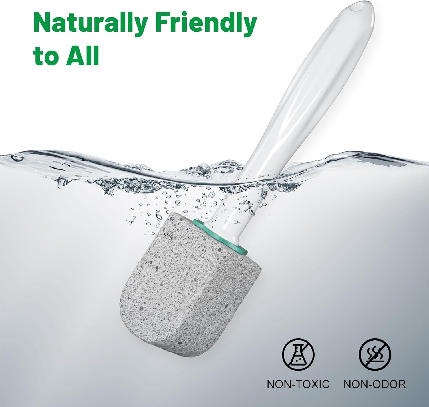 5 Packs Pumice Cleaning Stone with Extra Long Handle, 1 Pumice Stone for Toil...