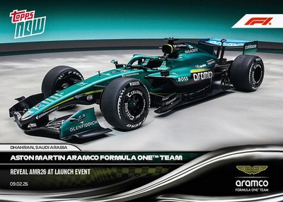Topps Now Formula 1 2026 - Card 010 - Aston Martin Aramco F1 Team - Launch Event