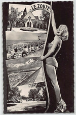 Antique Original Vintage 1950s Marilyn Monroe Rare Real Photo postcard