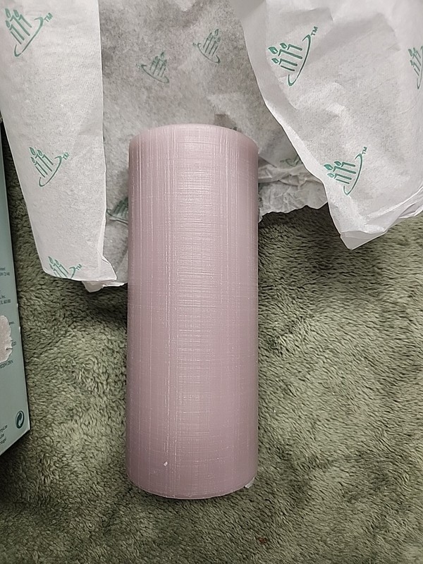Partylite Blackberry Sage Scent Candle 3 x 7” Lavender Pillar Flat Top C07373