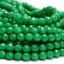 Aventurine Green Jade Gemstone Faceted Round 8MM Loose Beads D632 