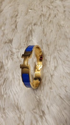 Hermès Clic H Bracelet Blue