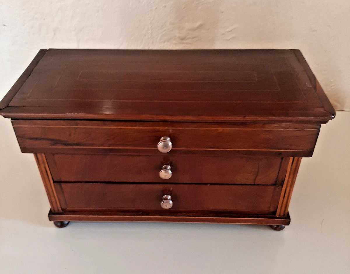 Meuble Poupée Vintage Miniature Petite Commode Ancienne Pour