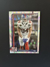 2025 Topps Chrome Theo Johnson #233 New York Giants Rookie Raywave Refractor NFL