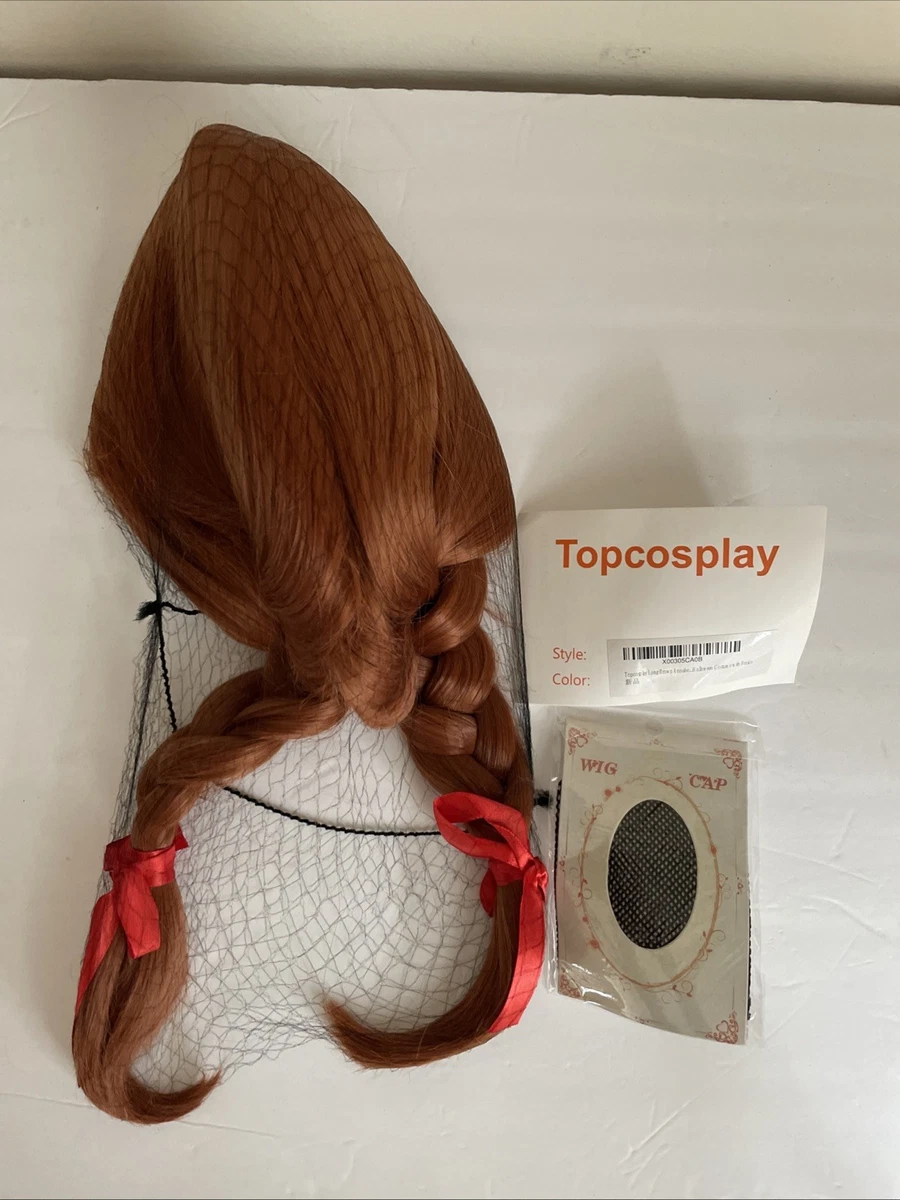 Peluca Marrón Larga De 24 Pulgadas Para Mujer – Disfraz De Halloween Y Cosplay, Resistente Al Calor