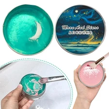 Makeup Brush Cleaner Soap Solid-Brush Cleaning Mat Tool ♛
