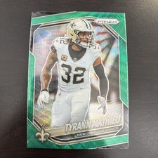2025 Panini Prizm #196 Tyrann Mathieu Green Wave Prizm New Orleans Saints 