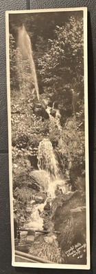 Crystal Falls Shasta Springs Dunsmuir CA Siskiyou Co Large PANO RPPC 30s AZO Box