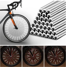 PSLER 72 PCS Spokes Reflectors - Spoke Skin Spoke Covers Trim Wrap Cover