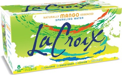 La Croix, Water Sparkling Mango, 12 Fl Oz, 8 Pack 12 Oz (Pack of 8)