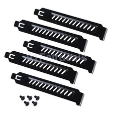 5Pcs Steel Mesh PCI Slot Dust Filter Blanking Plate Bracket W/ Screws
