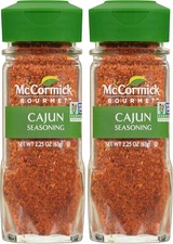 (Free Duty Tax) McCormick Gourmet, Cajun Seasoning, 2.25 Oz (Pack of 2)