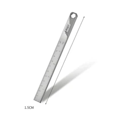 Titanium Alloy Ruler EDC Tool 18cm Measuring Stick with Wrench Function Portable