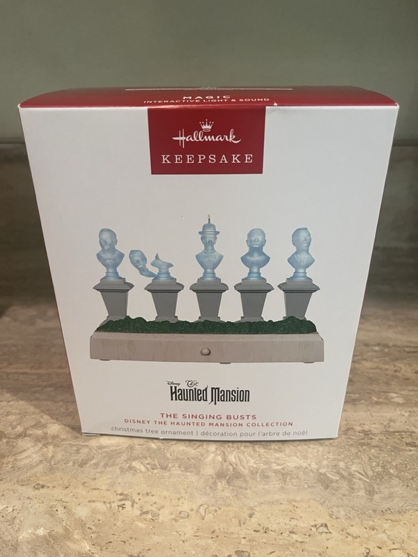 Hallmark 2025 Keepsake Magic Ornament THE SINGING BUSTS Haunted Mansion Disney
