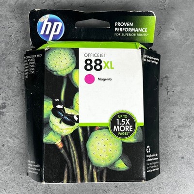 HP 88XL Magenta Ink Cartridge High Capacity C9392A Officejet Pro K5400 L7590 Exp