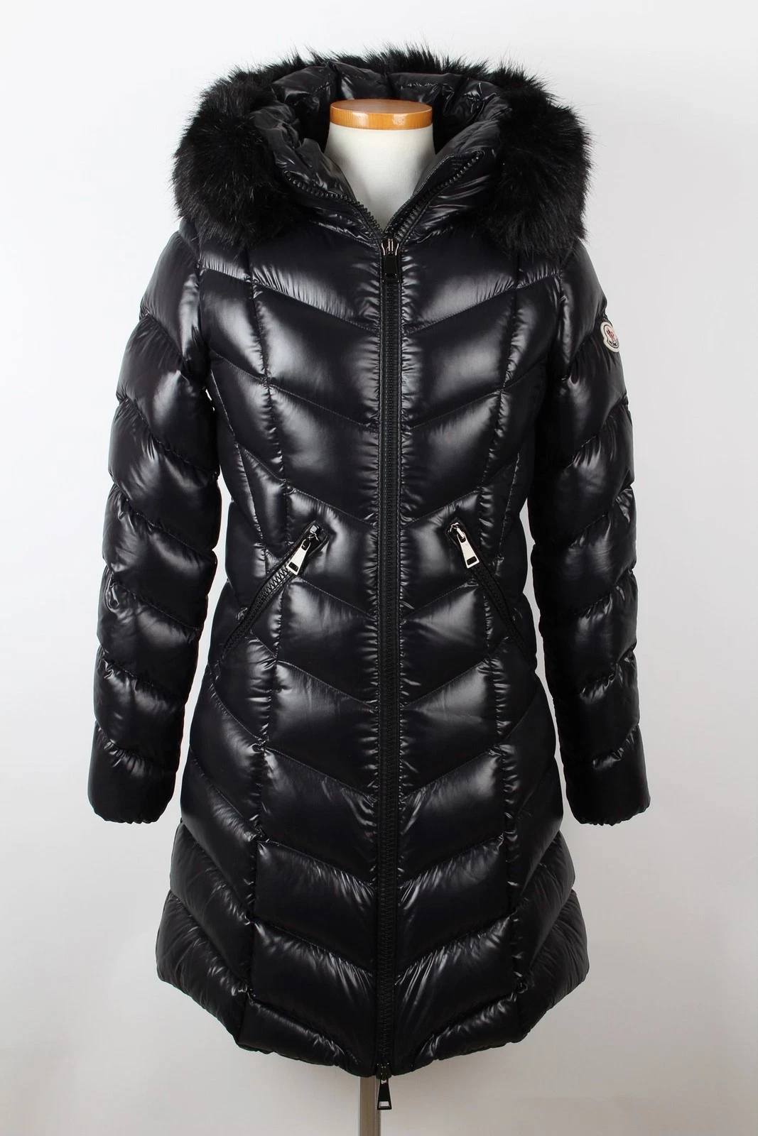 Piumino lungo in pelliccia Moncler 1(S) 139331638