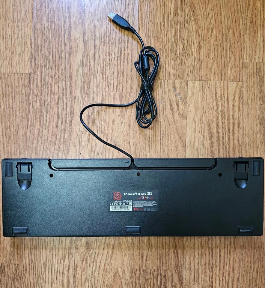 Tt eSPORTS by Thermaltake Poseidon Z Black/RGB Mechanical Gaming Keyboard - Image 2 of 2