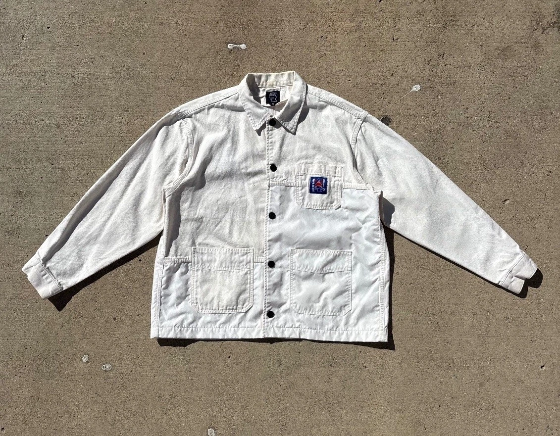 Brain Dead 2019 Paneled Chore Jacket M w/ Original Pins - product detail image 1