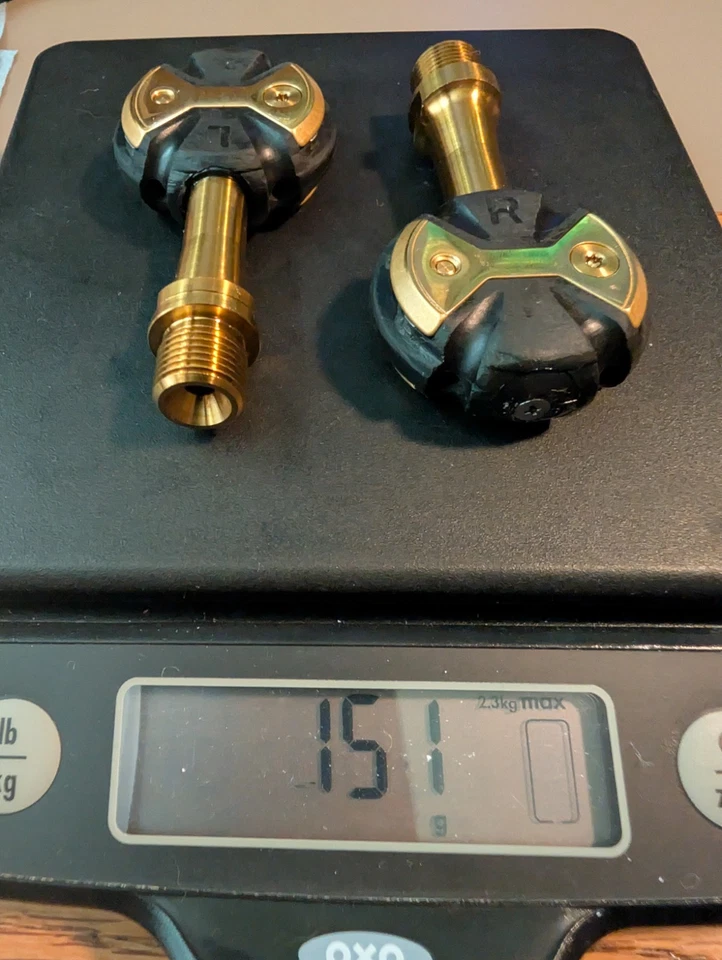 Speedplay Zero Pedals, New Titanium Spindles & Bowties, New Bearings, 151g - Image 3 of 4