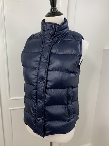 J.Crew Women's Down Puffer Vest Navy Style 1160 Water Resistant Size Small - Picture 6 of 11