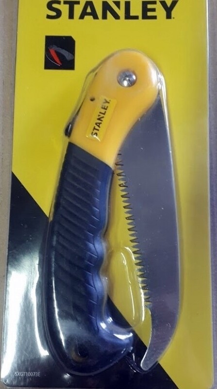 Serrucho Stanley para podar ramas y arboles. Mango antideslizante.