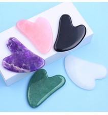 Natural gemstone crystal Gua Sha Tool scraping board SPA Massage Tool