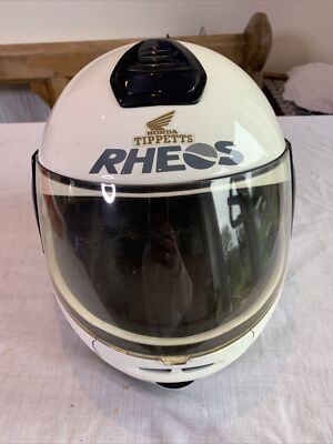 Weißer RHEOS Motorradhelm Modell Falcon Größe M 57/58