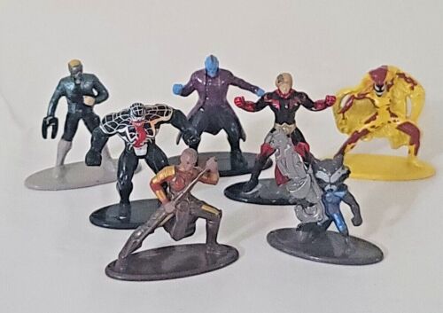 Marvel Avengers Nano Metal Figs Figurki kolekcjonerskie Odlewane ciśnieniowo Partia 7 szt. - Zdjęcie 1 z 11