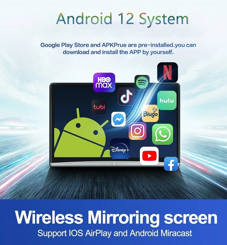 Rear Seat Entertainment System For Range Rover Android 4K WiFi ...