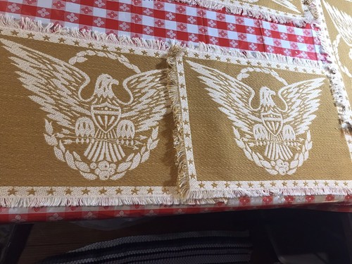 American Eagle Federal Stoff Tischsets 6er Set goldene Farbe - Bild 3 von 9