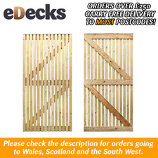Summer Garden Gate Vertical Slatted PSE Pressure Treated 900mm x 1800mm