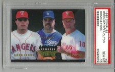 1995 Rodriguez/ Piazza/ Daulton Donruss Dominators PSA 10