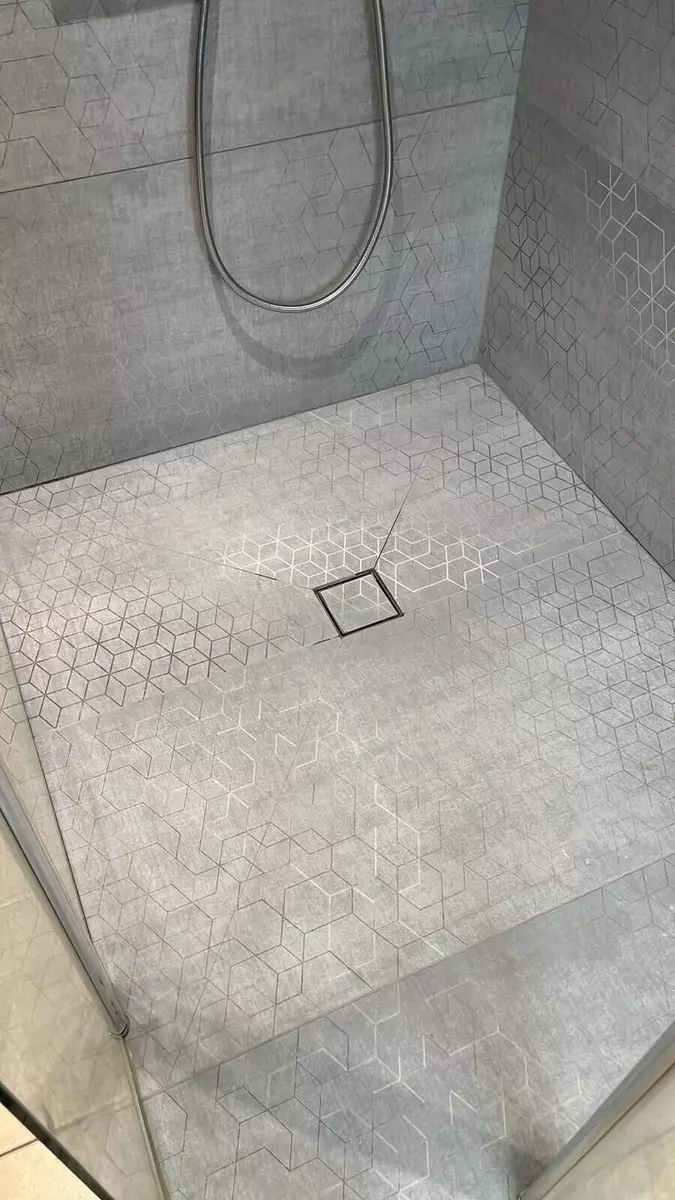 Diamond Wet Cement Corner Shower Enclosure Kit