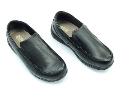 DREW VIOLET WOMENS SIZE 7 WW BLACK LEATHER SLIP-ON ORTHOTIC COMFORT SHOES NEW