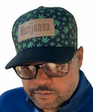 Mens Weed Hat, Pot Leaf Hats, Marijuana Snapback Cap, Cannabis Baseball Caps,...