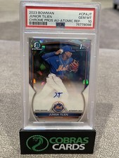 2023 Bowman Chrome 028/100 Junior Tilien 1st AUTO Atomic Refractor PSA 10 #CPAJT