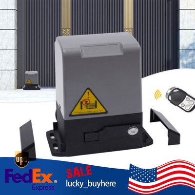 Sliding Gate Opener Electric Operator 1322 lbs 600kg Automatic Motor Remote Kit