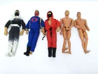 VINTAGE LOT OF FIVE GI JOE 12" ACTION DOLLS 3 FROM 1996 2 FROM 1992 W/CLOTHING