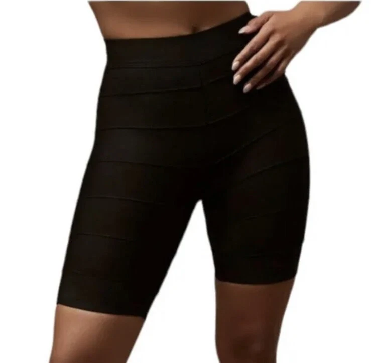 Herve Leger x Forever 21 X Small Black Knit Bandage Biker Shorts