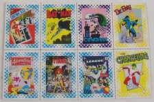 1987 DC Comics Backing Board Trading Cards Uncut Sheet Batman Catwoman Starfire