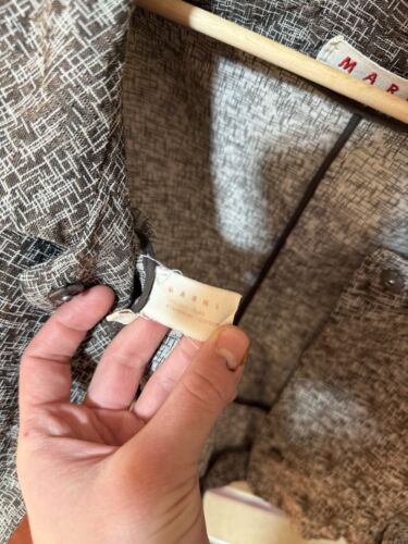 Rare Luxury Marni Blezer Grey Women’s Jacket Size 44 Made In Italy - Picture 10 of 12