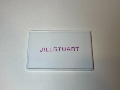 Jill Stuart White Logo Pocket Compact Folding Mirror